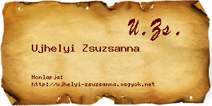 Ujhelyi Zsuzsanna névjegykártya